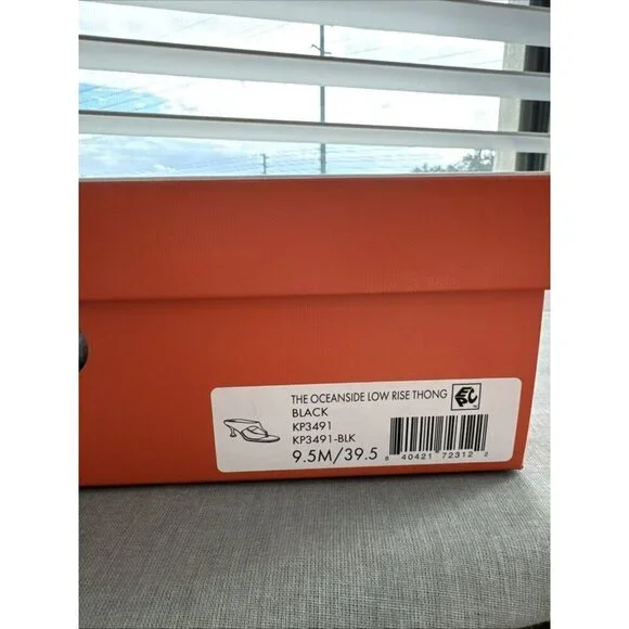 KATY PERRY The OCEANSIDE Low Rise Thong Black Sandal Size 9.5 - Picture 8 of 8